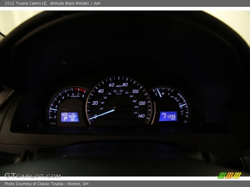 Attitude Black Metallic / Ash 2012 Toyota Camry LE