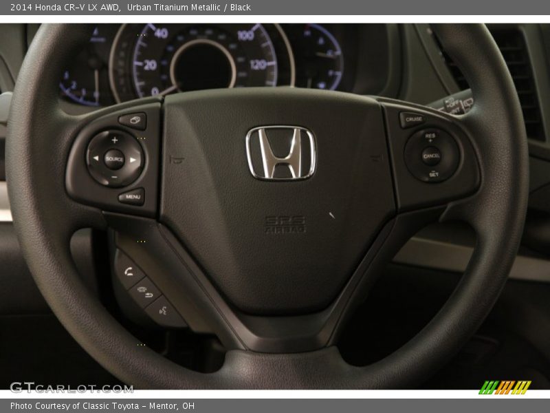Urban Titanium Metallic / Black 2014 Honda CR-V LX AWD