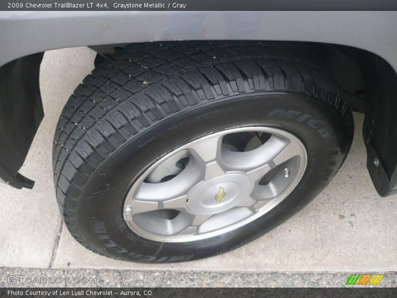 Graystone Metallic / Gray 2009 Chevrolet TrailBlazer LT 4x4