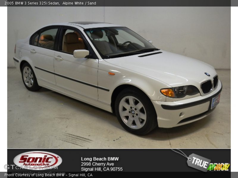 Alpine White / Sand 2005 BMW 3 Series 325i Sedan