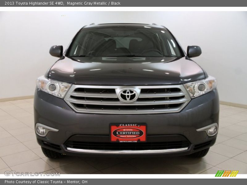 Magnetic Gray Metallic / Black 2013 Toyota Highlander SE 4WD
