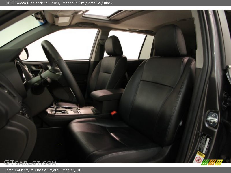 Magnetic Gray Metallic / Black 2013 Toyota Highlander SE 4WD