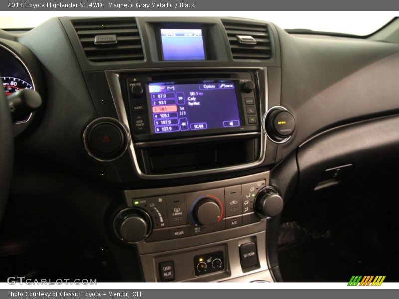 Magnetic Gray Metallic / Black 2013 Toyota Highlander SE 4WD