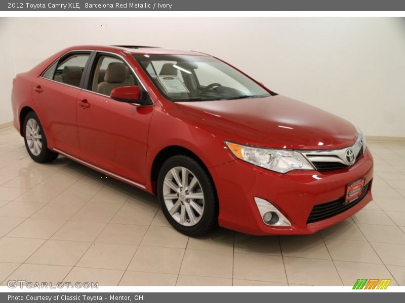Barcelona Red Metallic / Ivory 2012 Toyota Camry XLE