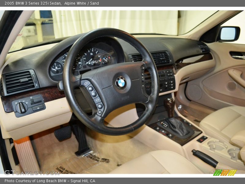 Alpine White / Sand 2005 BMW 3 Series 325i Sedan