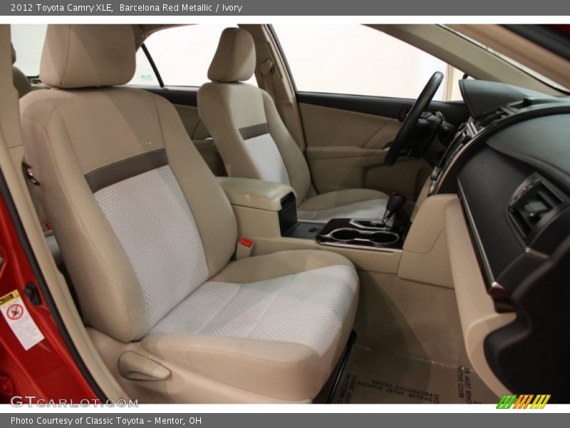 Front Seat of 2012 Camry XLE