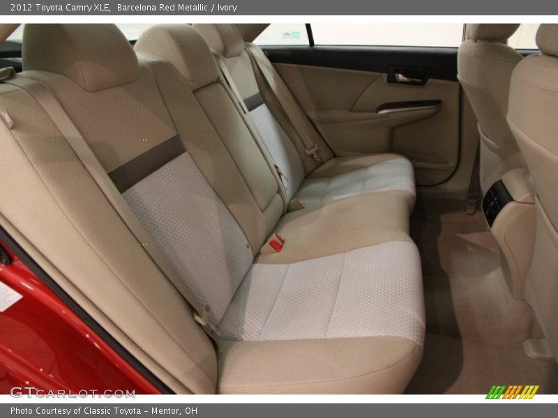 Rear Seat of 2012 Camry XLE
