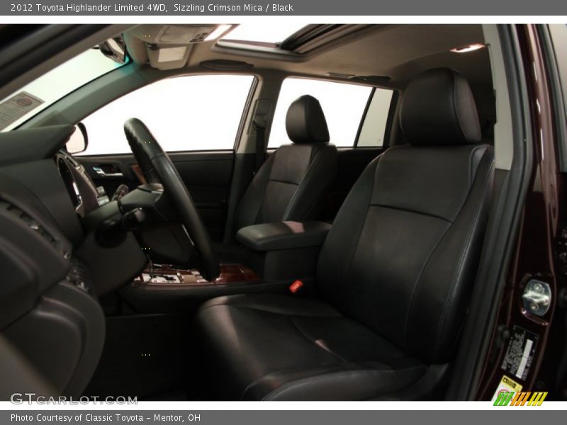 Sizzling Crimson Mica / Black 2012 Toyota Highlander Limited 4WD