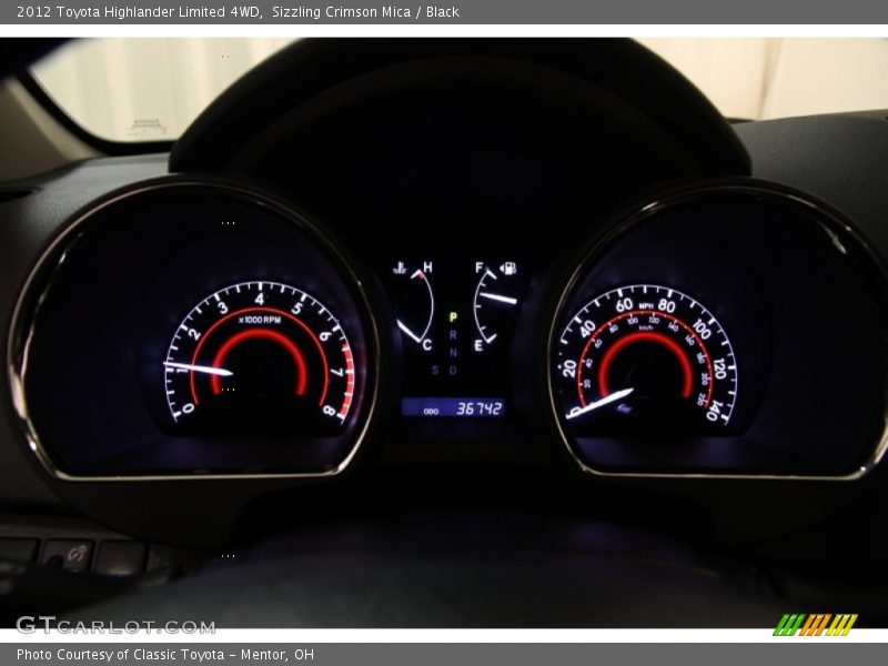  2012 Highlander Limited 4WD Limited 4WD Gauges