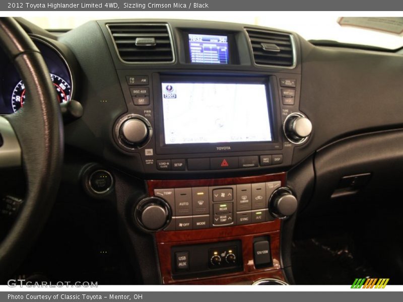 Sizzling Crimson Mica / Black 2012 Toyota Highlander Limited 4WD