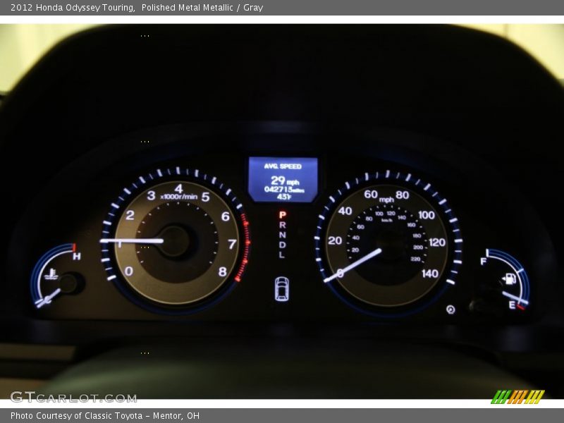 Polished Metal Metallic / Gray 2012 Honda Odyssey Touring