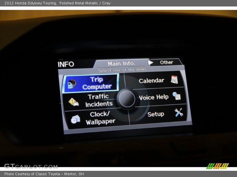 Polished Metal Metallic / Gray 2012 Honda Odyssey Touring