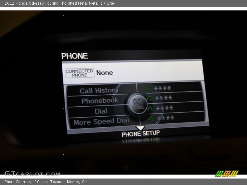 Polished Metal Metallic / Gray 2012 Honda Odyssey Touring