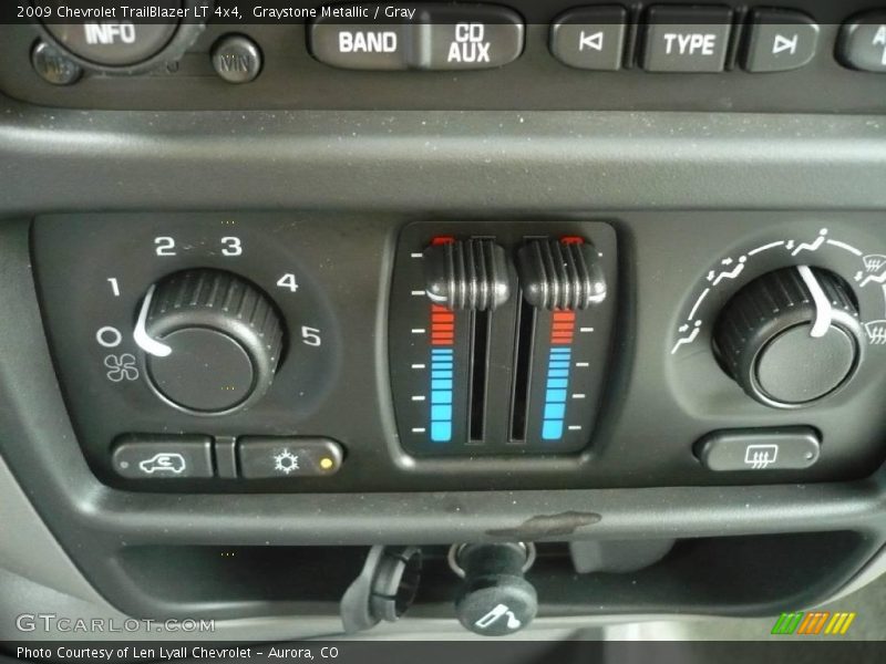 Graystone Metallic / Gray 2009 Chevrolet TrailBlazer LT 4x4