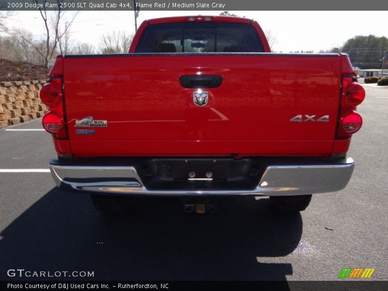 Flame Red / Medium Slate Gray 2009 Dodge Ram 2500 SLT Quad Cab 4x4