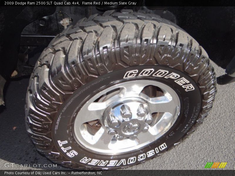 Flame Red / Medium Slate Gray 2009 Dodge Ram 2500 SLT Quad Cab 4x4