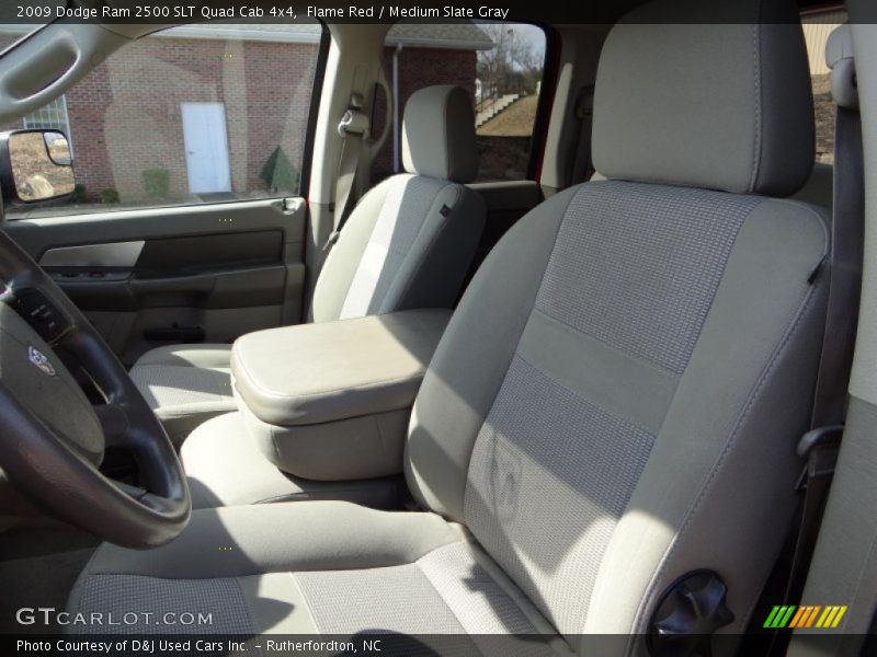 Flame Red / Medium Slate Gray 2009 Dodge Ram 2500 SLT Quad Cab 4x4