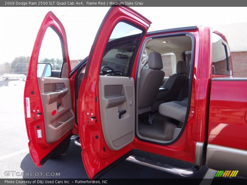Flame Red / Medium Slate Gray 2009 Dodge Ram 2500 SLT Quad Cab 4x4