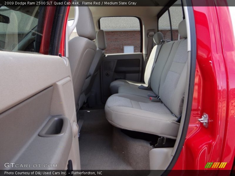 Flame Red / Medium Slate Gray 2009 Dodge Ram 2500 SLT Quad Cab 4x4