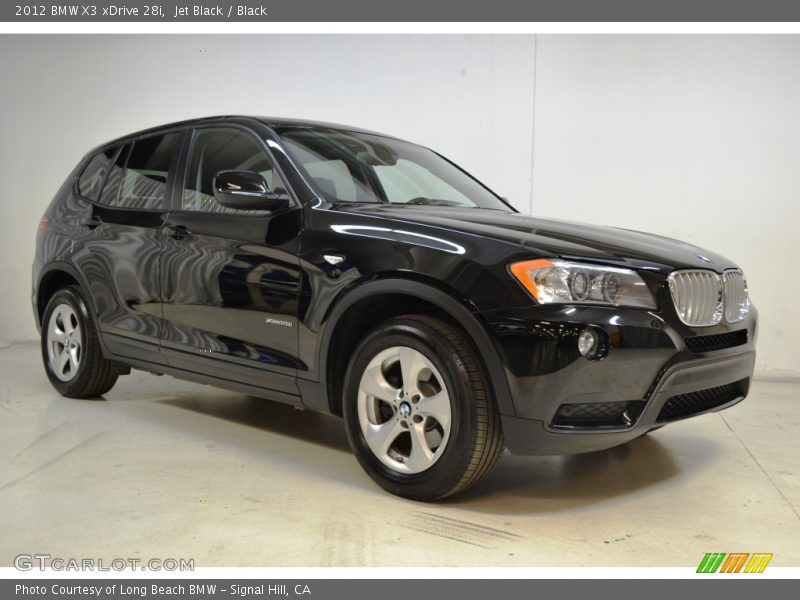 Jet Black / Black 2012 BMW X3 xDrive 28i