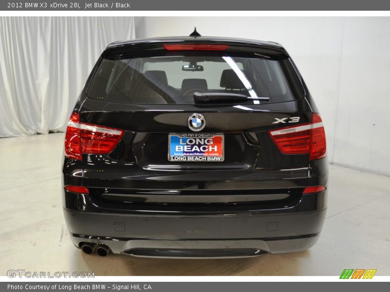 Jet Black / Black 2012 BMW X3 xDrive 28i