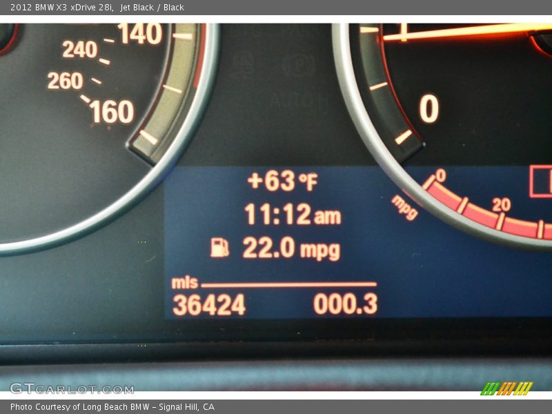 Jet Black / Black 2012 BMW X3 xDrive 28i