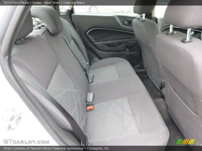 Ingot Silver / Charcoal Black 2014 Ford Fiesta S Sedan