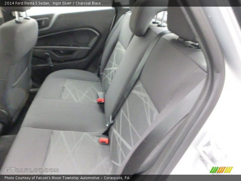 Ingot Silver / Charcoal Black 2014 Ford Fiesta S Sedan