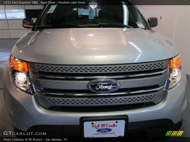 Ingot Silver / Medium Light Stone 2015 Ford Explorer FWD