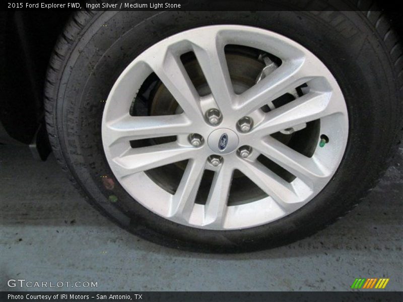 Ingot Silver / Medium Light Stone 2015 Ford Explorer FWD