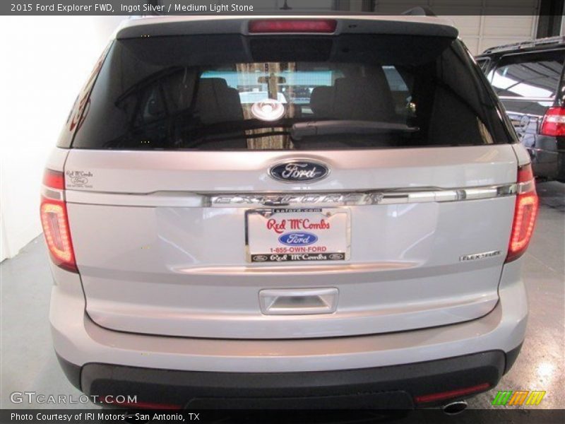 Ingot Silver / Medium Light Stone 2015 Ford Explorer FWD