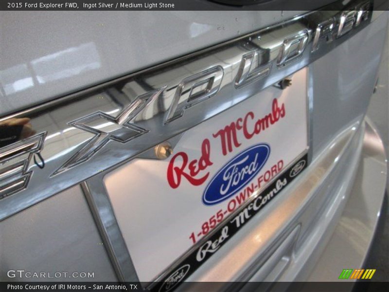 Ingot Silver / Medium Light Stone 2015 Ford Explorer FWD