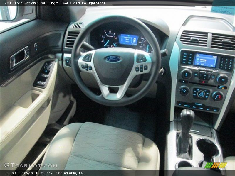 Ingot Silver / Medium Light Stone 2015 Ford Explorer FWD