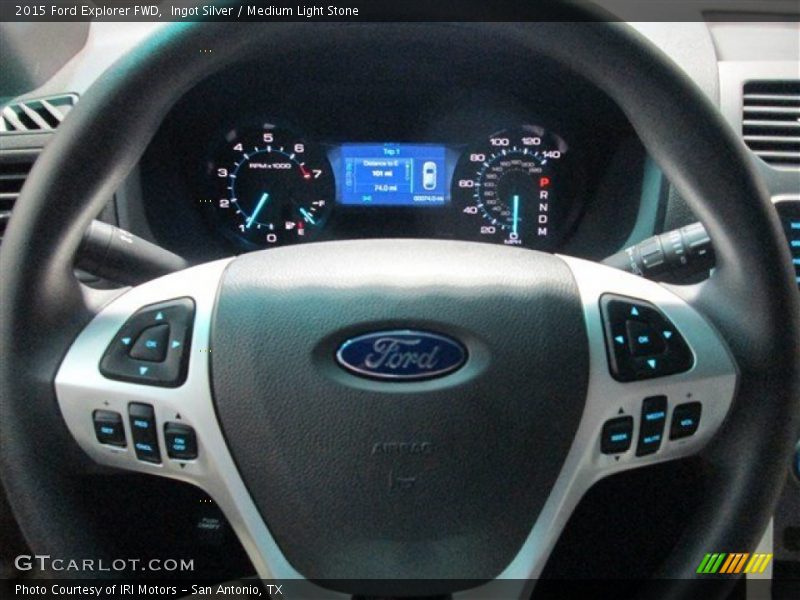 Ingot Silver / Medium Light Stone 2015 Ford Explorer FWD