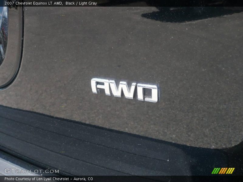 Black / Light Gray 2007 Chevrolet Equinox LT AWD