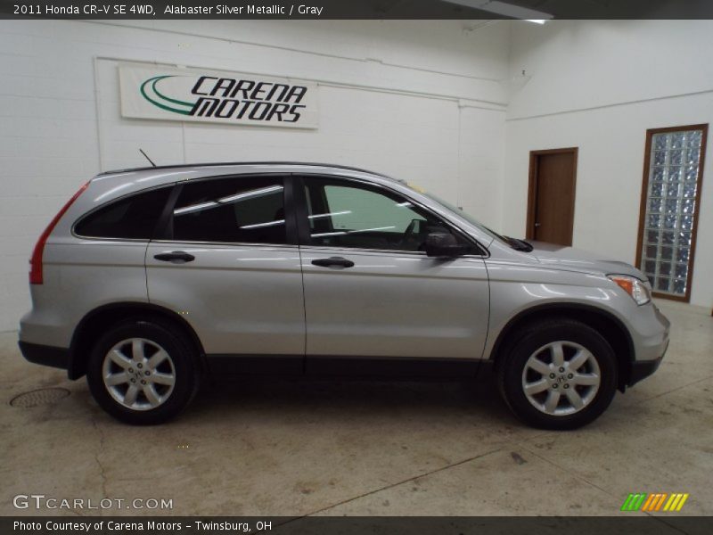 Alabaster Silver Metallic / Gray 2011 Honda CR-V SE 4WD