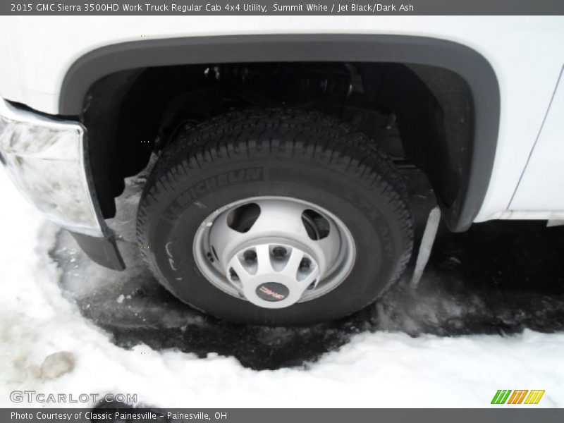 Summit White / Jet Black/Dark Ash 2015 GMC Sierra 3500HD Work Truck Regular Cab 4x4 Utility