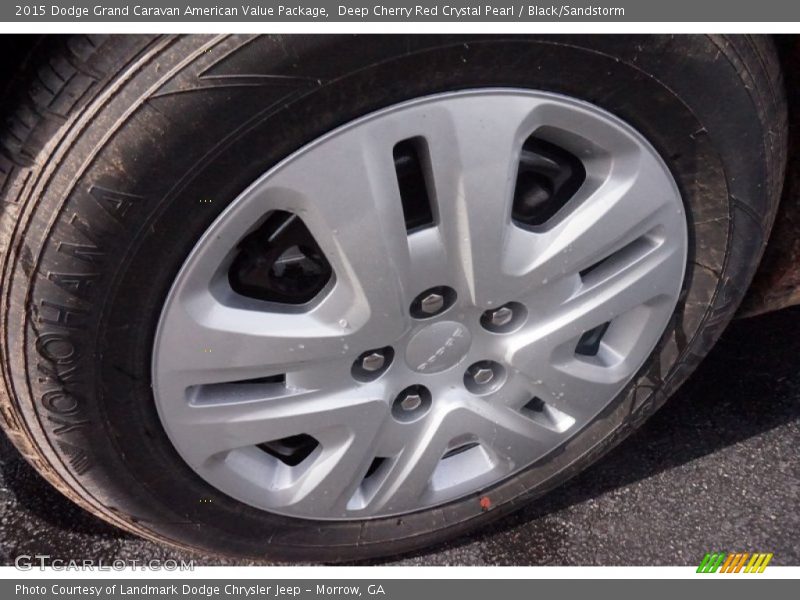 Deep Cherry Red Crystal Pearl / Black/Sandstorm 2015 Dodge Grand Caravan American Value Package
