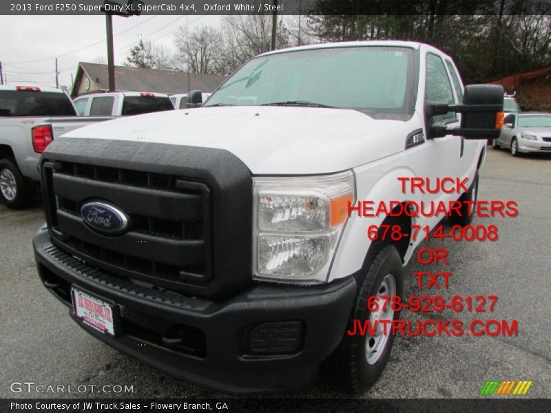 Oxford White / Steel 2013 Ford F250 Super Duty XL SuperCab 4x4