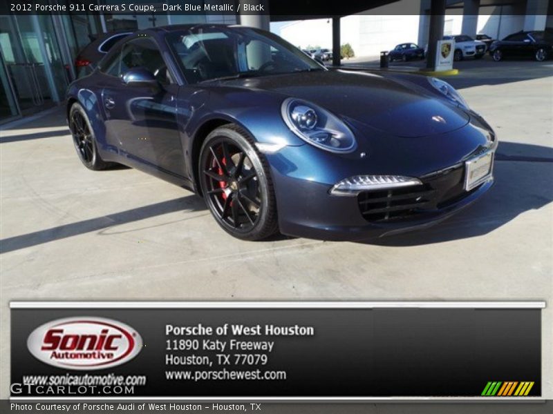 Dark Blue Metallic / Black 2012 Porsche 911 Carrera S Coupe