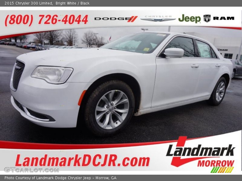 Bright White / Black 2015 Chrysler 300 Limited