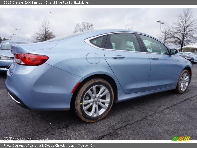 Crystal Blue Pearl / Black/Linen 2015 Chrysler 200 Limited