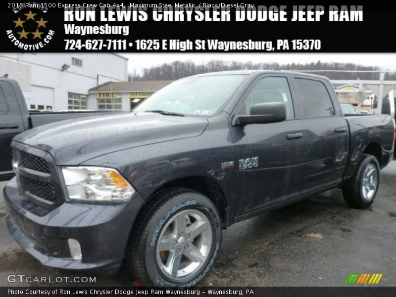 Maximum Steel Metallic / Black/Diesel Gray 2015 Ram 1500 Express Crew Cab 4x4