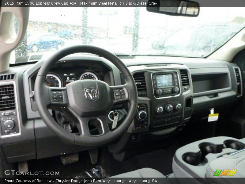 Maximum Steel Metallic / Black/Diesel Gray 2015 Ram 1500 Express Crew Cab 4x4