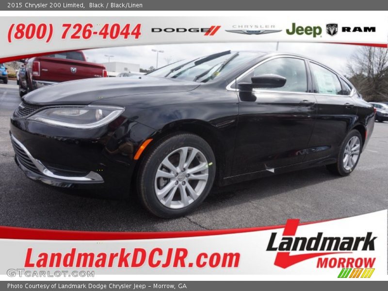 Black / Black/Linen 2015 Chrysler 200 Limited