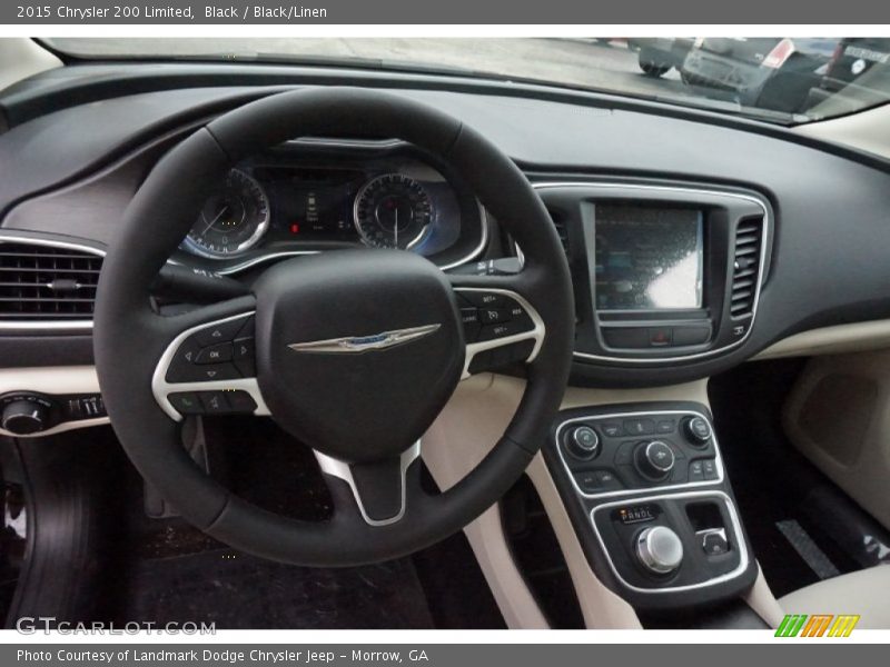 Black / Black/Linen 2015 Chrysler 200 Limited