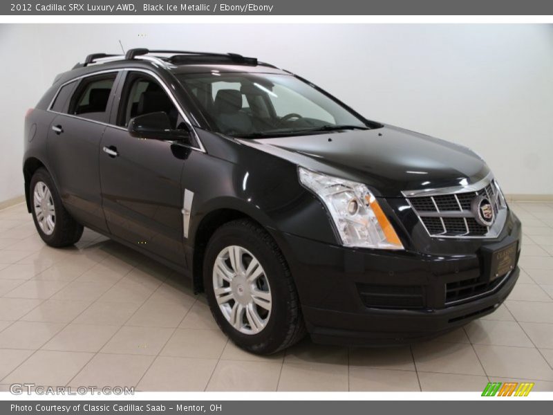 Black Ice Metallic / Ebony/Ebony 2012 Cadillac SRX Luxury AWD
