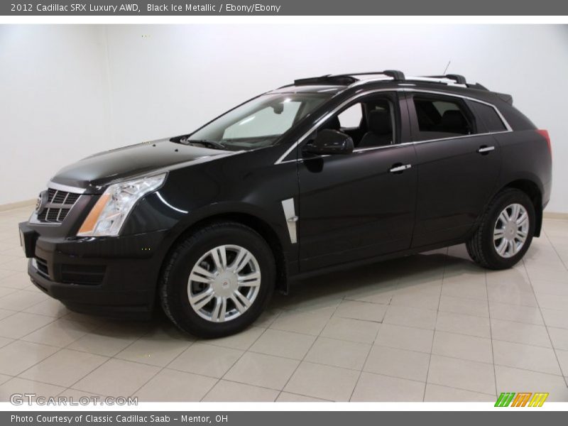 Black Ice Metallic / Ebony/Ebony 2012 Cadillac SRX Luxury AWD