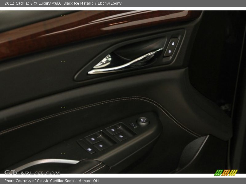 Black Ice Metallic / Ebony/Ebony 2012 Cadillac SRX Luxury AWD