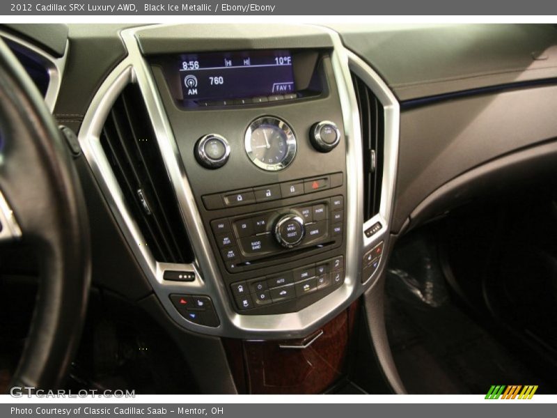 Black Ice Metallic / Ebony/Ebony 2012 Cadillac SRX Luxury AWD